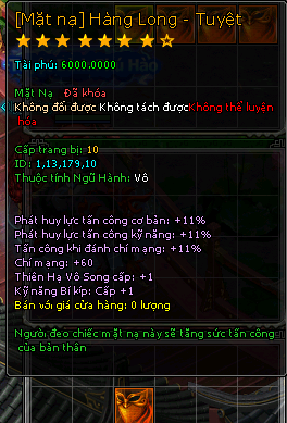 Mặt Nạ Hàng Long Phục Hổ - Tuyệt